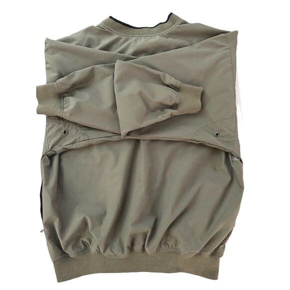 Men's LA Loving Windbreaker Jacket Olive Green Pullover Golf Mesh Lined Logo L - Picture 16 of 16